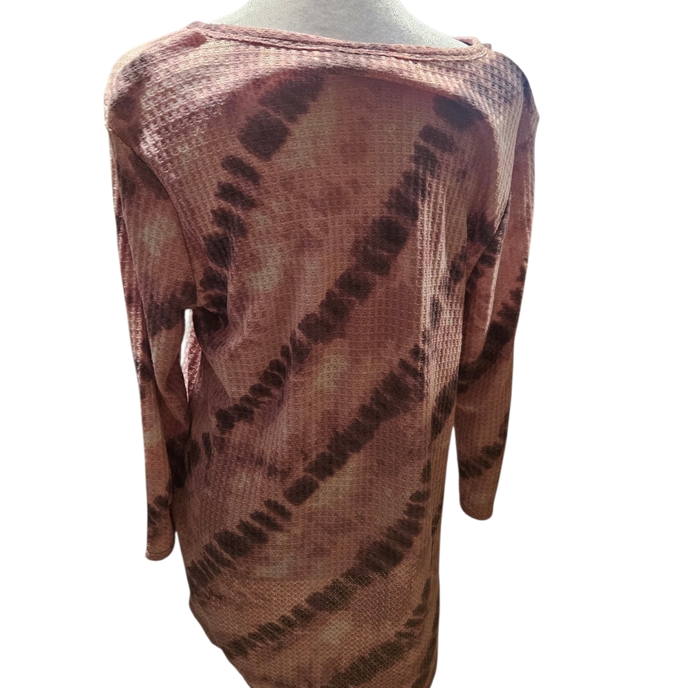 Tie-Dye Long Sleeve Dress/Top Size Medium - Picture 4 of 5